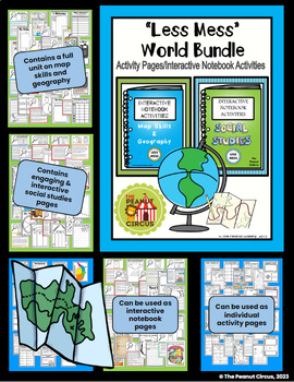 Preview of Social Studies, Map Skills & Geography Activities| Interactive Notebooks