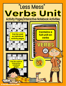 Preview of Verbs Unit | Creative Activity Pages | Interactive Notebook Activities