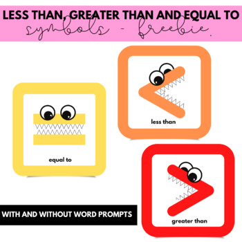 Than, Greater Than Equal To - FREEBIE by Gifted and Talented Teacher