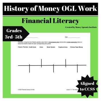 Preview of Lesson 1.1 The History of Money - Differentiated Work (OGL)