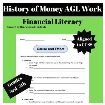 Lesson 1.1 The History of Money Differentiated Work AGL TPT