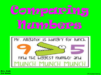 Preview of Lesson 1-6: Comparing Numbers