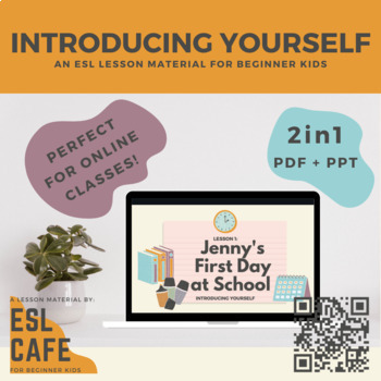 Preview of Lesson 1: Jenny's First Day at School | Introducing Yourself in English | ESL