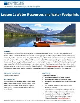 Preview of High School — Lesson 1: Water Resources and Water Footprints