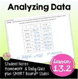 Analyzing Data  (Algebra 2 - Unit 13)