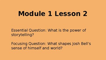 Preview of Lesson 2 of Module 1 Wit and Wisdom: The Poetics and Power of Storytelling