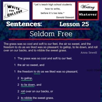 Preview of Lesson 25: Seldom Free