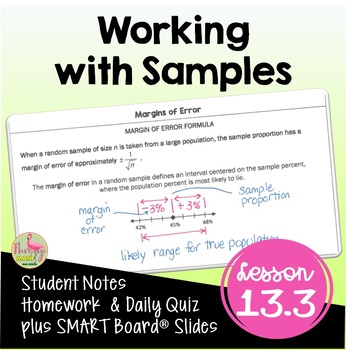 Preview of Working with Samples (Algebra 2 - Unit 13)