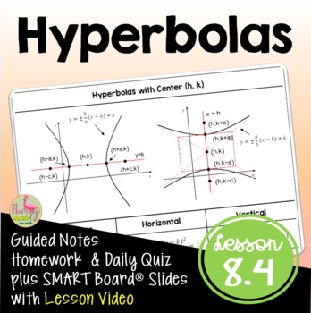 Preview of Hyperbolas with Lesson Video (Unit 8)