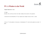 Lesson 6 - TV Window to the World