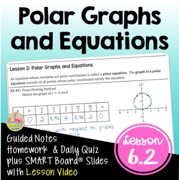 Preview of Graphs of Polar Equations with Lesson Video (Unit 6)