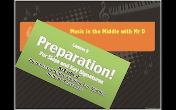 Preview of S-Cubed!  Lesson 9- PREPARATION!  Successful Sight Singing for Middle School