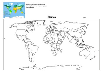 Lesson Activity: Mapping Biomes by Dinn Australian Resources | TpT