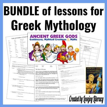 Lesson BUNDLE Greek Mythology l Heroes, Gods, and Monsters of the Greek ...