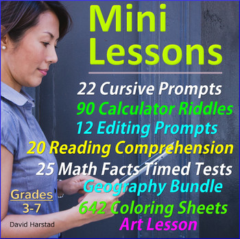 Preview of Lesson Bundles - Centers - Mini Lessons