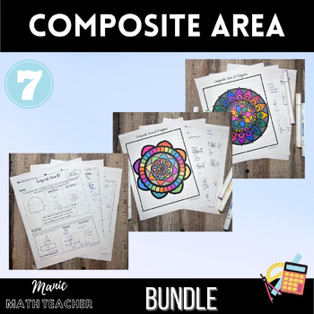 Preview of Lesson & Color By Number Bundle - Area of Composite Figures