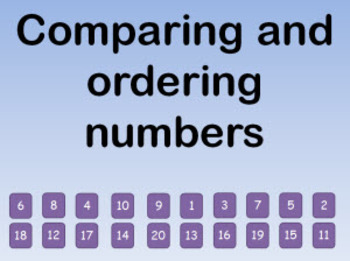 Preview of Lesson: Comparing and Ordering Numbers