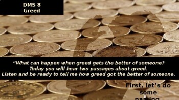 Preview of Lesson Eight - Greed, Developing Metacognitive Skills
