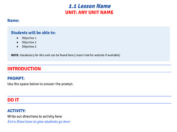 Preview of Lesson Guide for Students