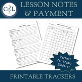 Lesson Notes & Payment Trackers