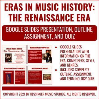 Preview of Lesson, Outline, Assignment, & Quiz - Eras in Music History: The Renaissance Era