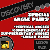 Vertical Angles & Other Special Angle Pairs - Inquiry Lesson Pack