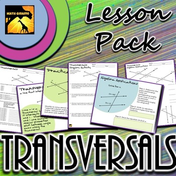 Preview of Transversals and Parallel Lines: Inquiry Lesson Pack