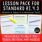 Lesson Pack for RI.4.3 (Events and Ideas in a Historical Text)