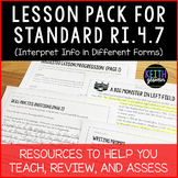 Lesson Pack for RI.4.7 (Interpret Information in Different Forms)