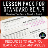 Lesson Pack for RI.4.9 (Reading Two Texts About a Topic)