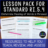Lesson Pack for RI.5.4 (Determine Meaning of Words and Phrases)