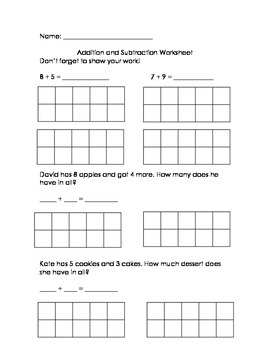 Lesson Plan - Addition and Subtraction between 10-20 | TpT