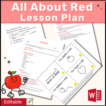 Preview of Lesson Plan: All About Red - Engaging Preschool Activities in Fine Arts & Colors