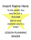Lesson Plan Binder Cover