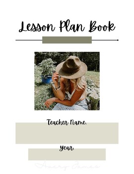 Preview of Lesson Plan Book