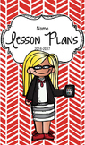 Lesson Plan Book & Planner {Blonde Hair & Glasses: Red Her