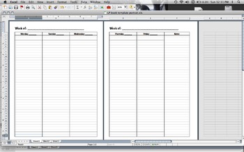Preview of Lesson Plan Book Template (portrait)