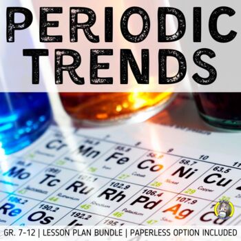 Preview of Lesson Plan Bundle: History and Trends Within the Periodic Table