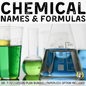 Preview of Lesson Plan Bundle: Naming & Formula Writing (Ionic & Molecular Compounds)