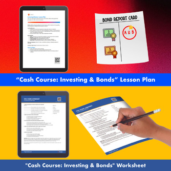 Preview of Financial Literacy: Investing & Bonds - Lesson Plan, Worksheet, Video