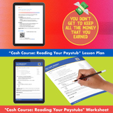 Financial Literacy: Reading Your Paystub - Lesson Plan, Wo