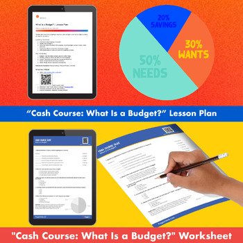 Preview of Financial Literacy: What Is a Budget? - Lesson Plan, Worksheet, Video Link