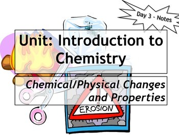 Preview of Lesson Plan: Chemical/Physical Properties and Changes