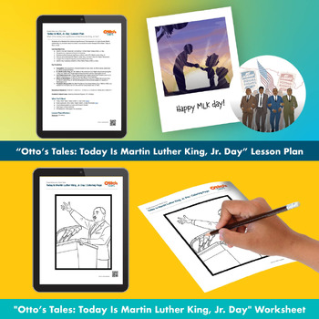 Preview of Martin Luther King, Jr. Day - Lesson Plan, Coloring Page, Read Aloud, Video