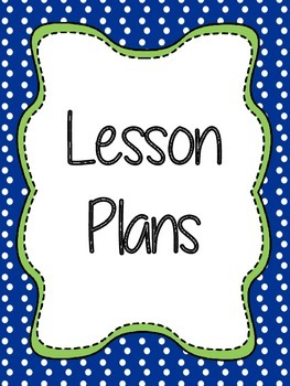 Lesson Plan Cover Page Design