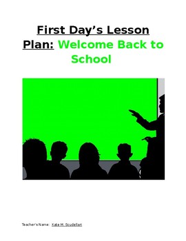 Preview of Lesson Plan - First Day of School: Intro, Guidelines, Procedures (Any Subject)