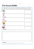 Lesson Plan®Five Senses Mystery Bags Read & Writing Lesson