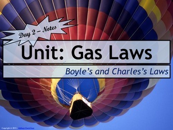 Preview of Lesson Plan: Gas Laws - Boyle's and Charles's Laws