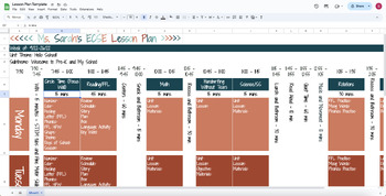 Preview of Lesson Plan - Google Sheets