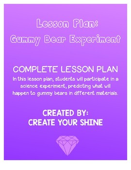 Preview of Lesson Plan: Gummy Bear Experiment